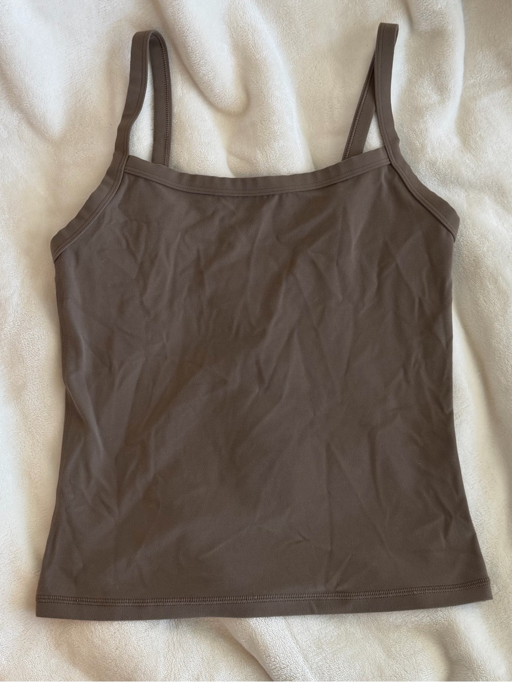 Aritzia Golden BUTTER Taupe Spaghetti-Strap Camisole